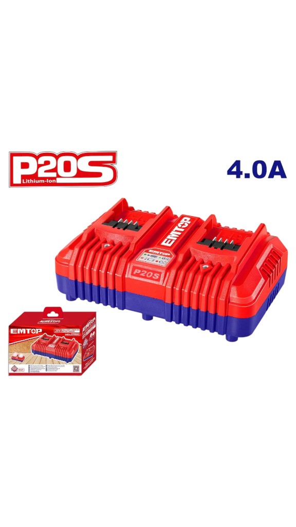 CARGADOR RÁPIDO INTELIGENTE DOBLE EMTOP