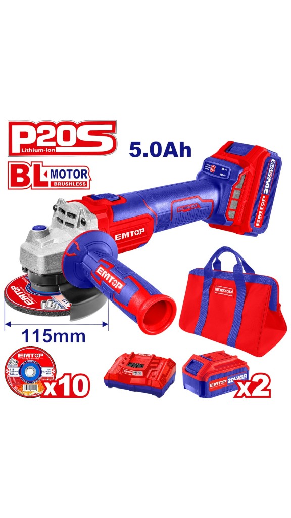 KIT AMOLADORA BATERÍA EMTOP