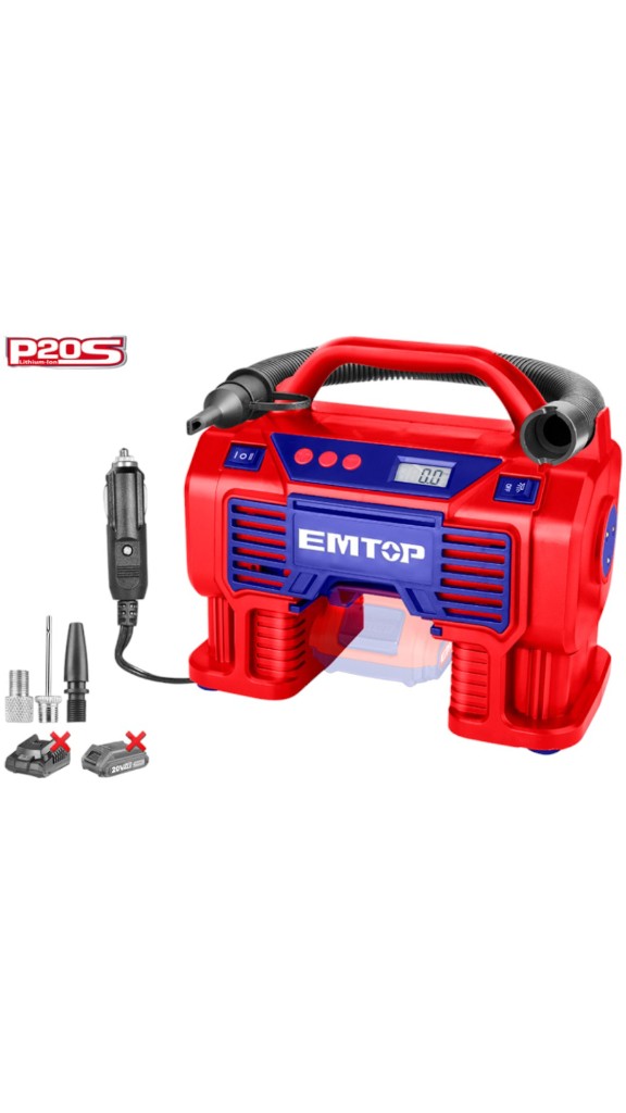 COMPRESOR DE AIRE A BATERÍA EMTOP