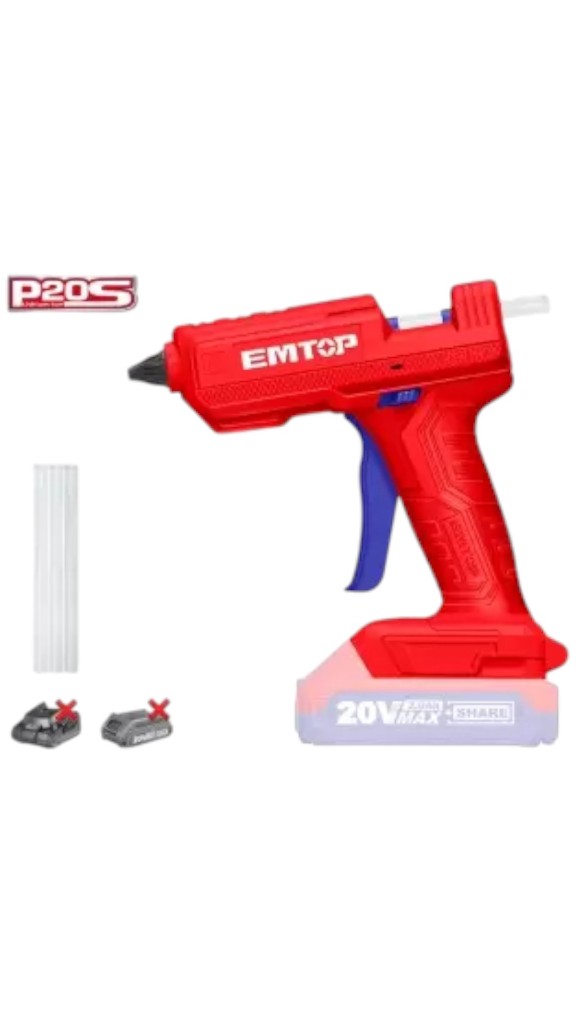 PISTOLA DE SILICONA A BATERÍA EMTOP