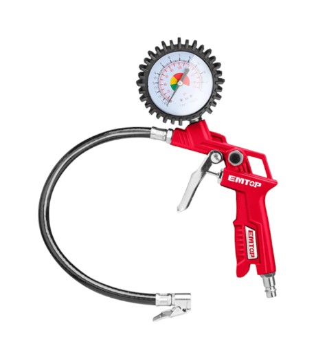 PISTOLA DE INFLADO CON MANÓMETRO