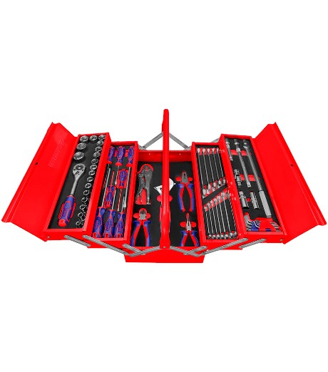 CAJA HERRAMIENTA METÁLICA 59 PIEZAS EMTOP