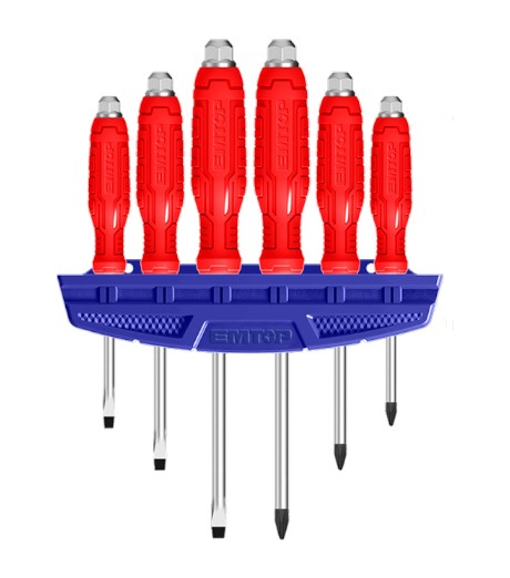 JUEGO 6 DESTORNILLADORES EMTOP