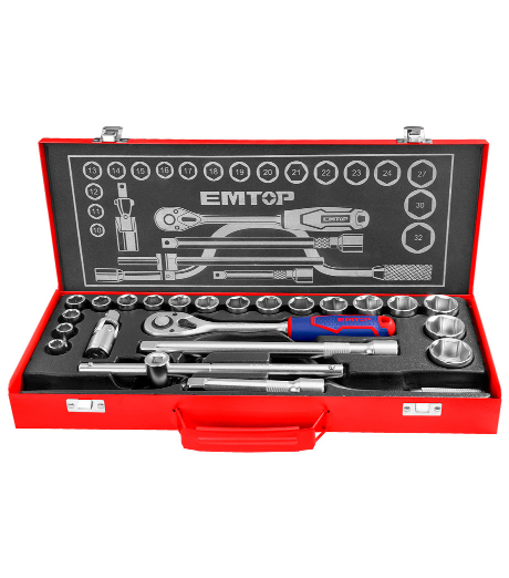 MALETÍN METÁLICO 24 PIEZAS 1/2