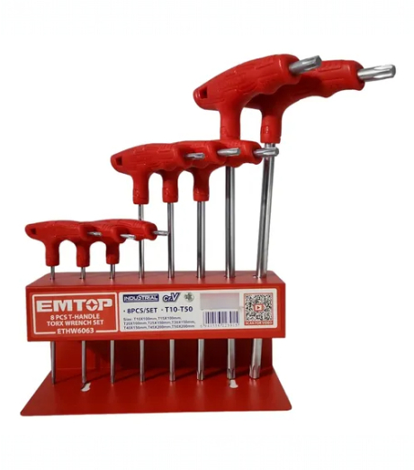 JUEGO LLAVES TORX EN T EMTOP