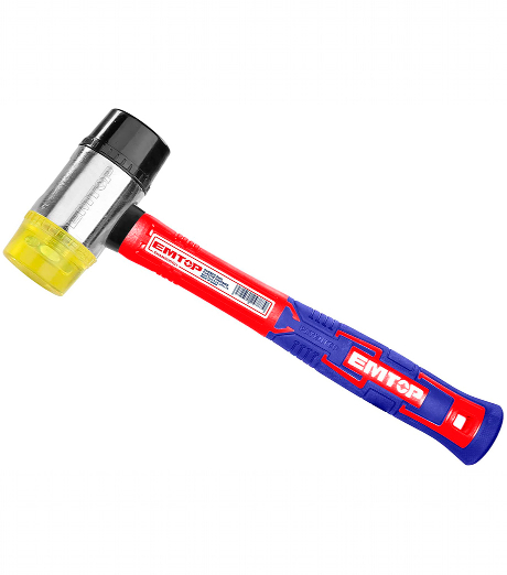 MARTILLO GOMA Y PLÁSTICO 40MM EMTOP