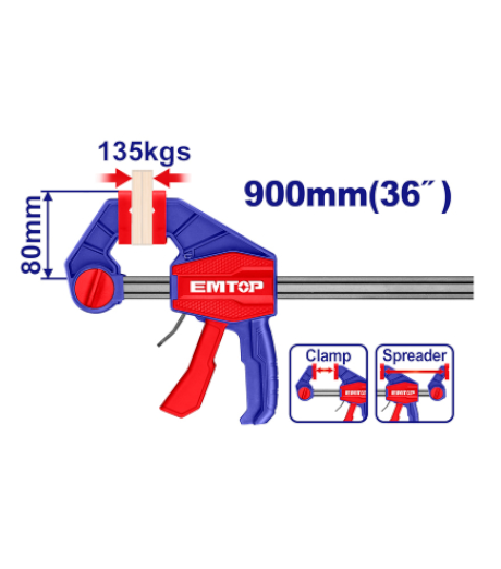 SARGENTO RÁPIDO DE APRIETE 80MM