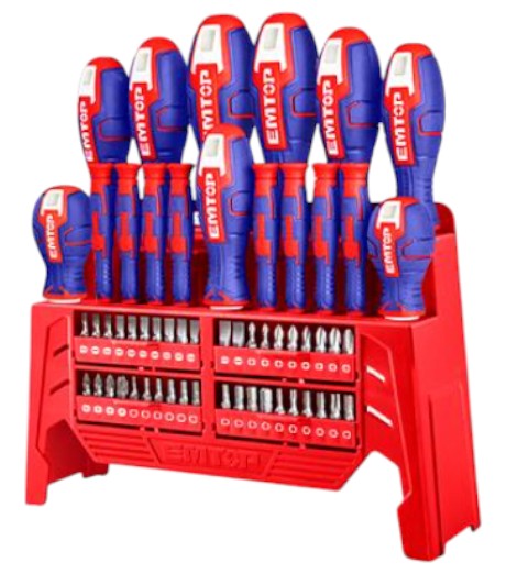 CONJUNTO 58 DESTORNILLADORES EMTOP