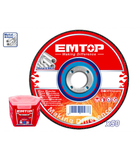 CAJA 50 DISCOS DE CORTE 115MM