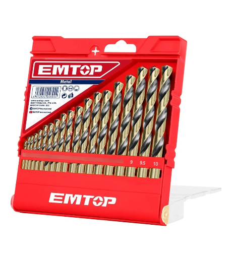 JUEGO 19 BROCAS TALADRO HSS