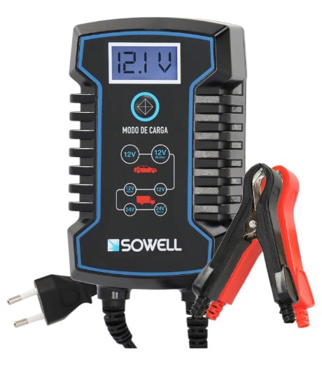 CARGADOR BATERÍAS SOWELL 12/24V 8A
