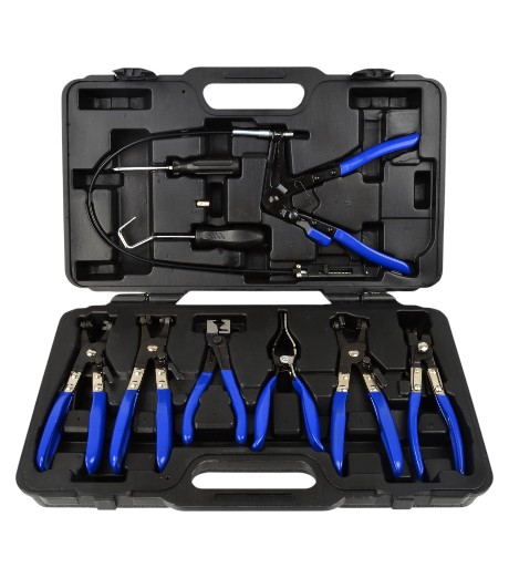 JUEGO ALICATES PARA ABRAZADERAS DE MANGUERAS 9PCS