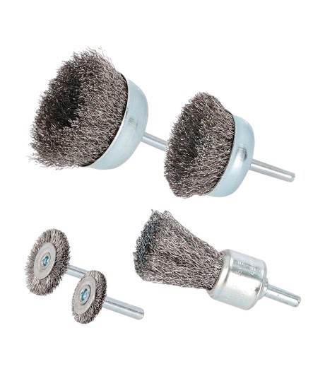 JUEGO 5 CEPILLOS DE ALAMBRE PARA TALADRO