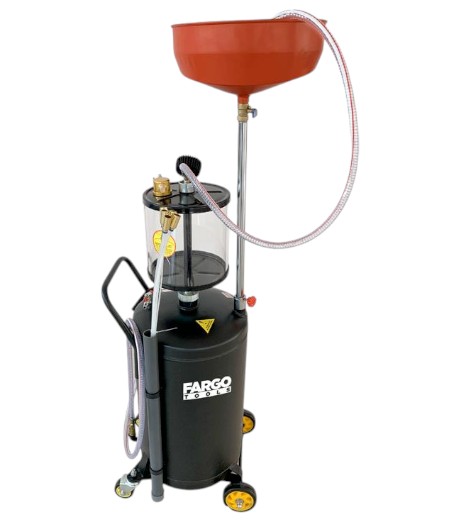 RECOGEDOR DE ACEITE CON SISTEMA ASPIRACION FARGO TOOLS 80 LITROS